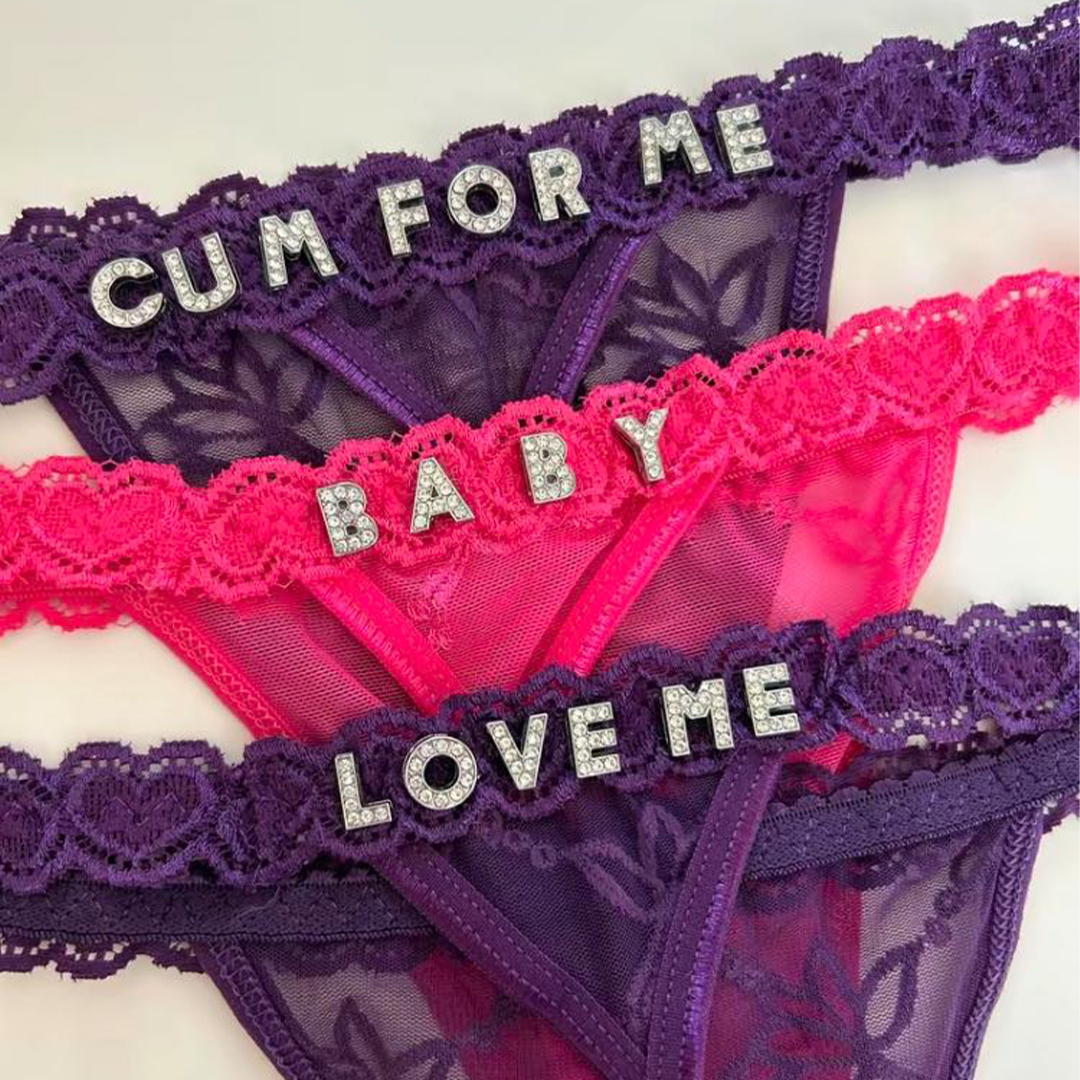 Customizable Personalized Thongs With Name