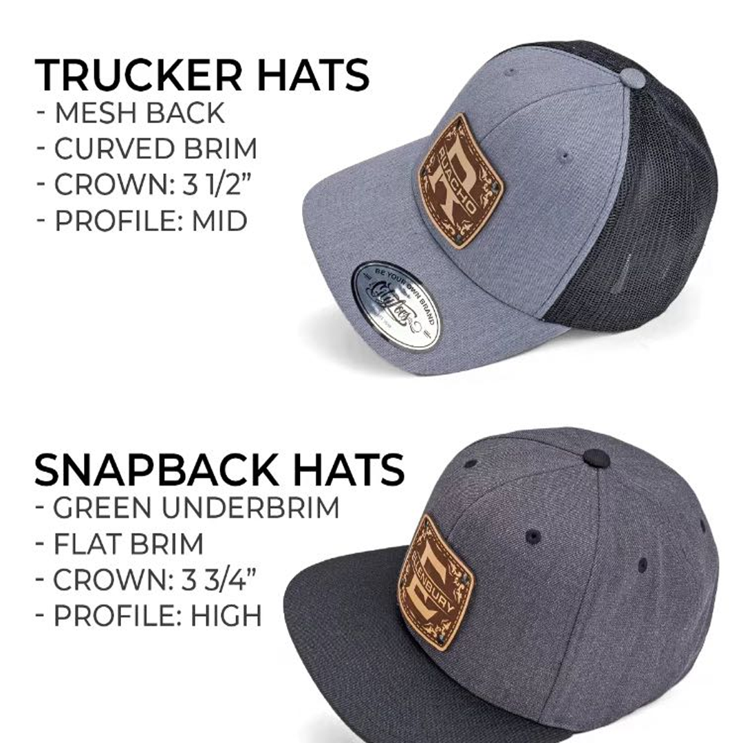Customizable Hat with Carved Logo