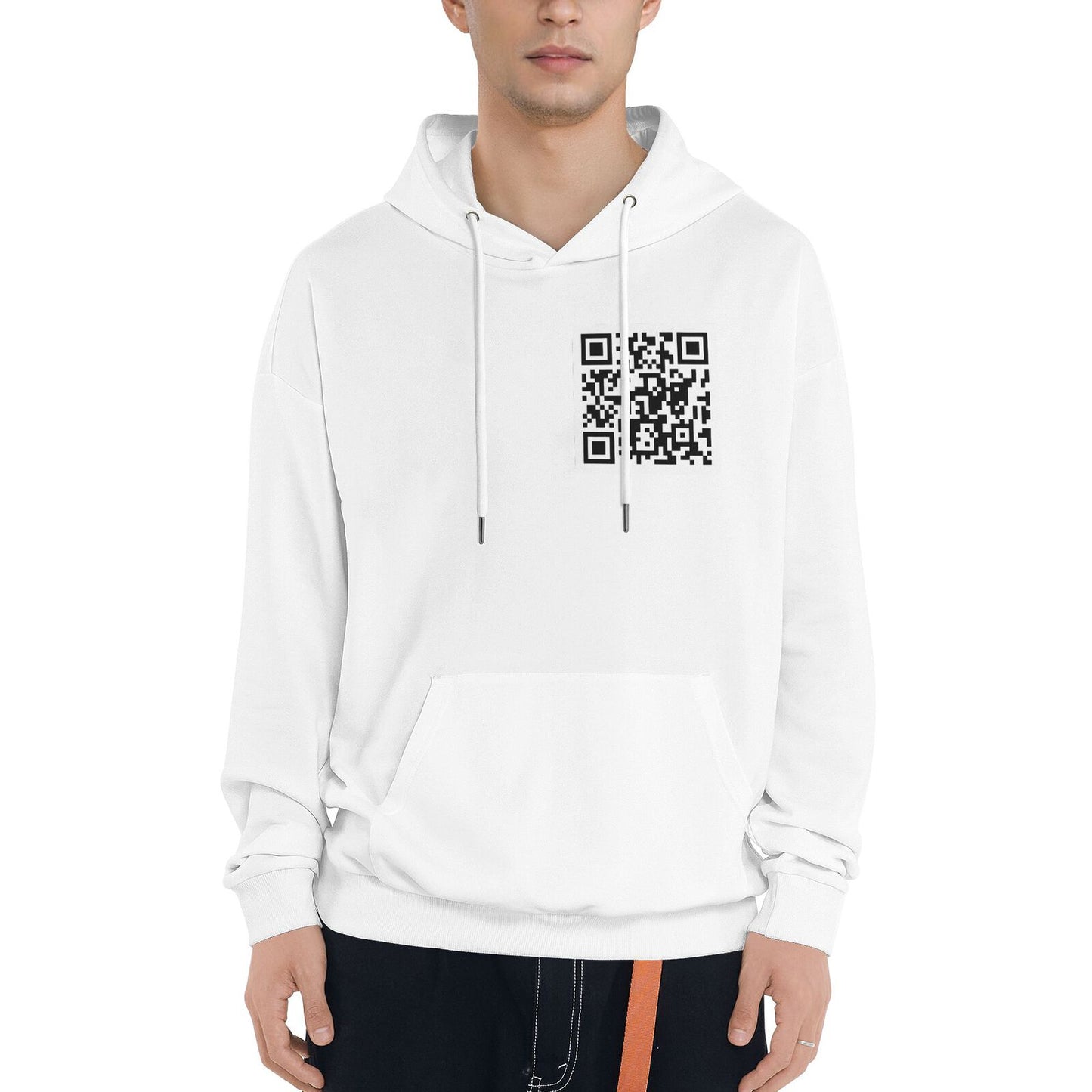 Funny FU QR Code Hoodie Hoodies That Can Be Customized With QR Code Content