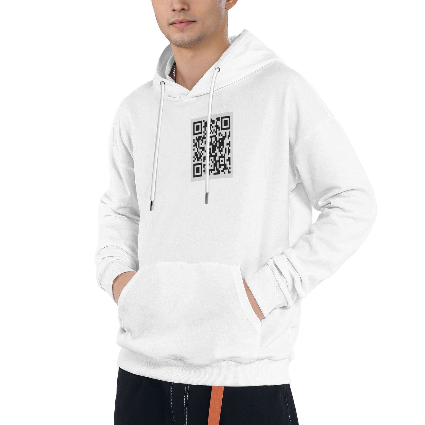 Funny FU QR Code Hoodie Hoodies That Can Be Customized With QR Code Content