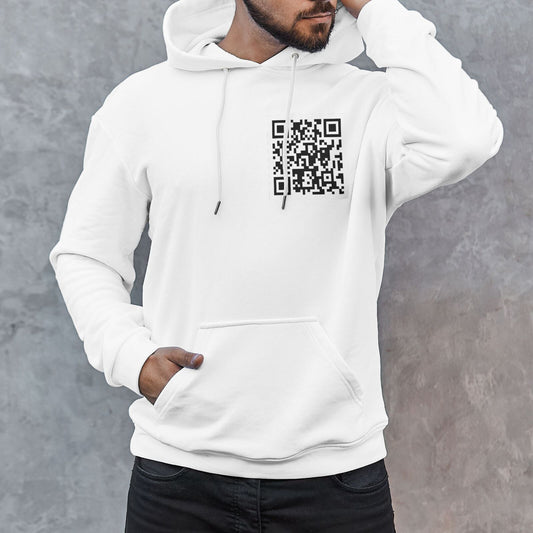 Funny FU QR Code Hoodie Hoodies That Can Be Customized With QR Code Content