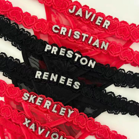 Customizable Personalized Thongs With Name