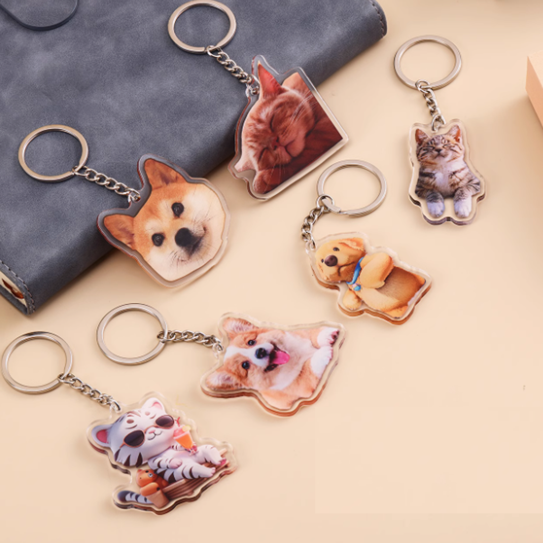 Customizable  Engraved  Keychain Set