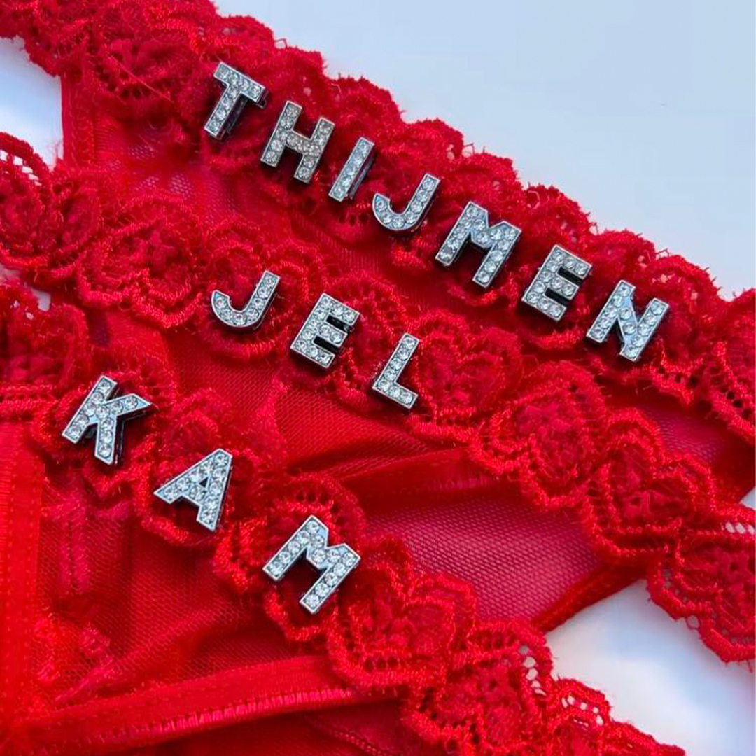 Customizable Personalized Thongs With Name
