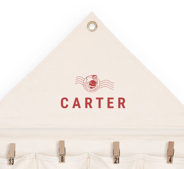 Fabric Pocket Advent Calendar
