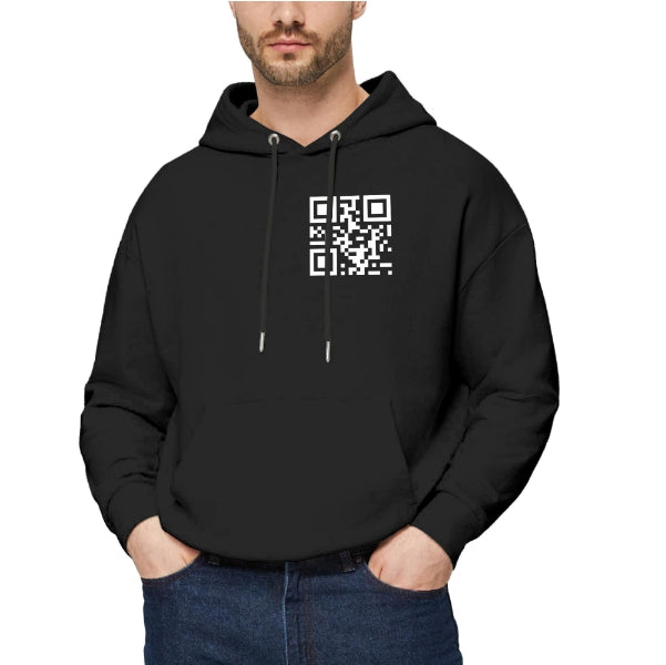 Funny FU QR Code Hoodie Hoodies That Can Be Customized With QR Code Content