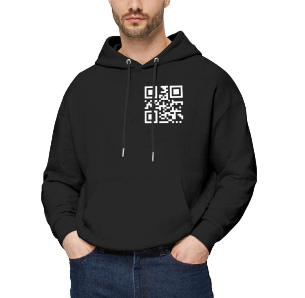Funny FU QR Code Hoodie Hoodies That Can Be Customized With QR Code Content