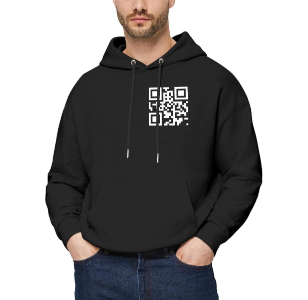 Funny FU QR Code Hoodie Hoodies That Can Be Customized With QR Code Content