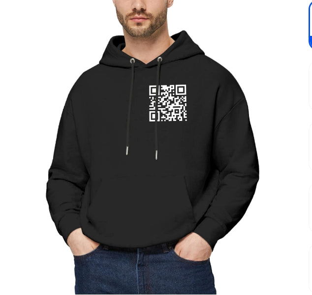Funny FU QR Code Hoodie Hoodies That Can Be Customized With QR Code Content